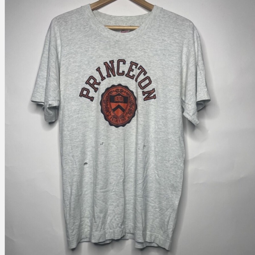 Vintage Princeton University Tee Shirt
90s Size Medium Distressed Ivy
League